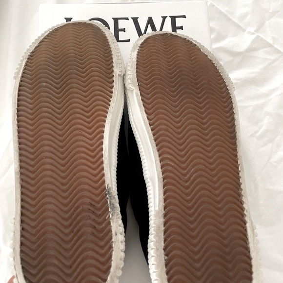 LOEWE Anagram Flap Sneakers in Black Canvas Size EU 40 / US 10 - Picture 5 of 5